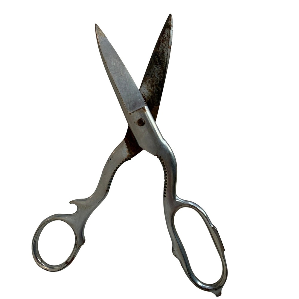 Vintage Boker Chromum USA Kitchen‎ Shears Scissors Nutcracker Bottle Opener